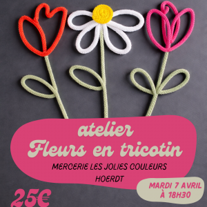 Atelier Fleurs en Tricotin