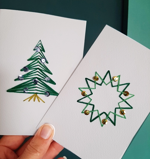 Atelier cartes de Noël brodées – Image 2
